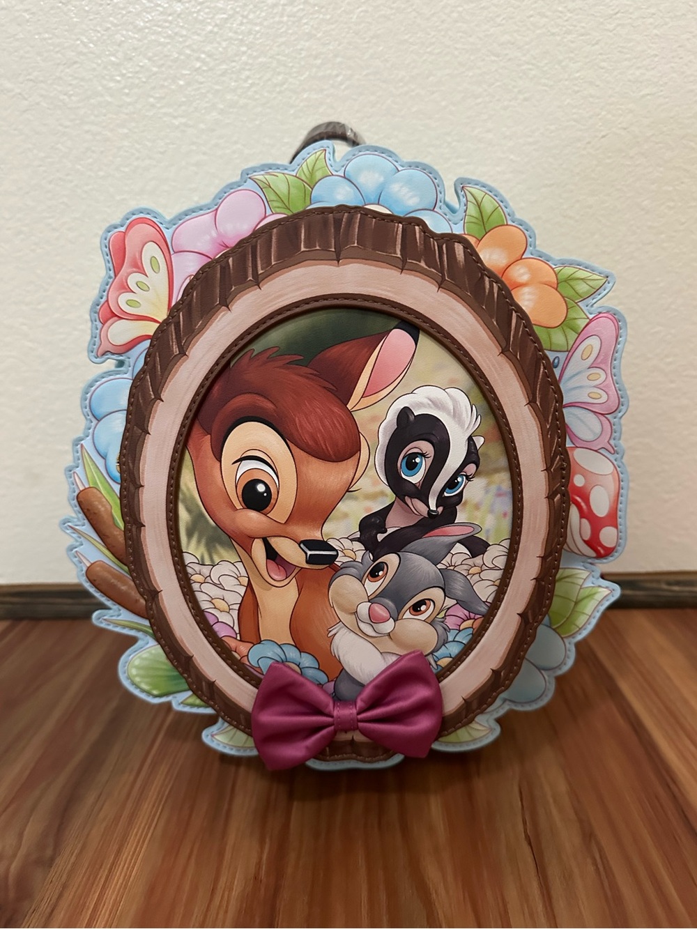 NWT Loungefly Disney Bambi and friends Floral Cameo Backpack